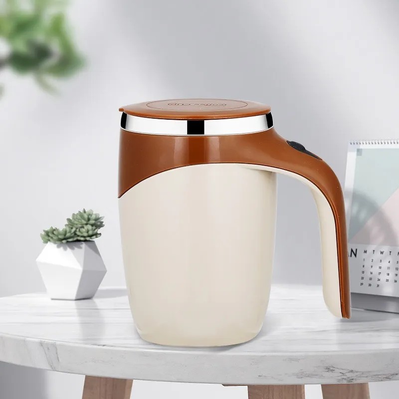 Magnetismo De Rotación Automática De La Taza De Café Marrón