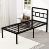 DiaOutro 18 Inch Twin XL Bed Frame with Headboard No