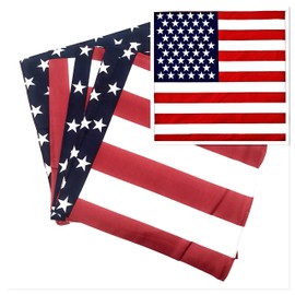 50 Bulk American Flag Bandanas - Ideal For 4th of July Celebrations and Patriotic Masks