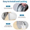 90 Degree Dryer Vent Connector Kit, Dryer Vent Elbow, Space