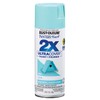 Rust-Oleum 249085-6PK Painter's Touch 2X Ultra Cover Spray Paint, 12 oz, Satin Aqua, 6 Pack