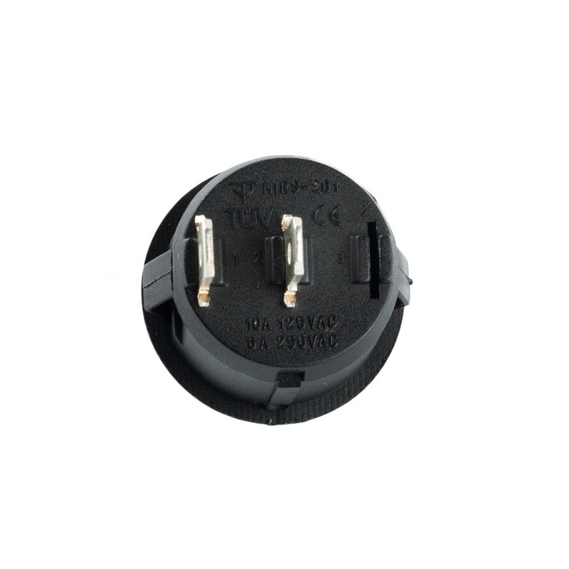 edi-tronic Rocker Switch Round Small 2-Pin 250 V 6 A