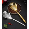 Stainless Steel Slotted Spoon & Strainer | Ergonomic Handle &