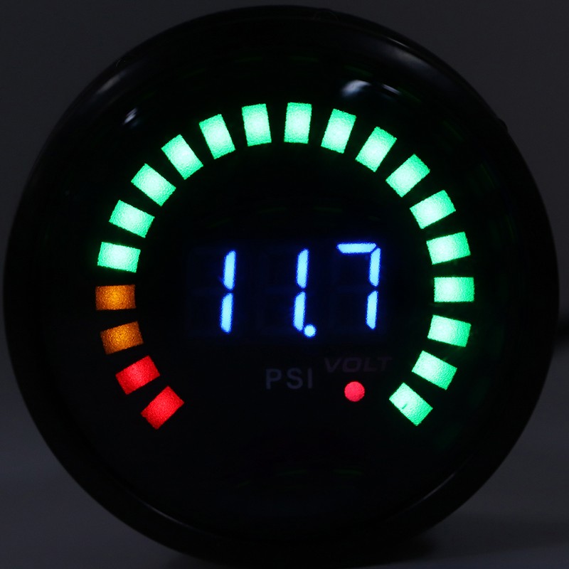 2in Digital Oil Pressure Gauge Meter 0‑120 PSI LED Display