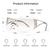 VANLINKER Wrap Around Y2K Sunglasses for Women Men Trendy Oversized