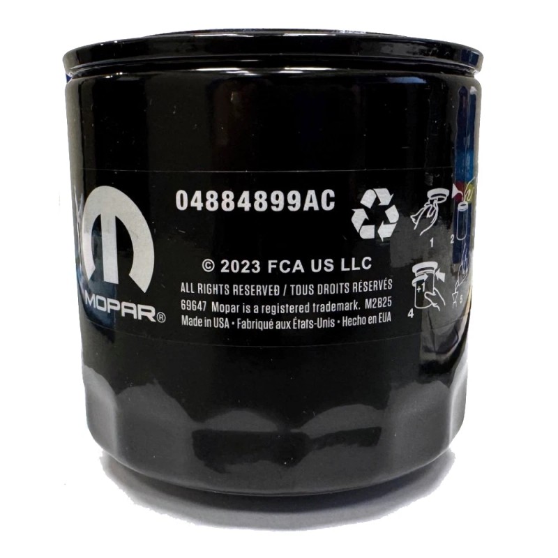 Mopar Genuine OEM Mopar MO-899 Engine Oil Filter 4884899AC Dodge