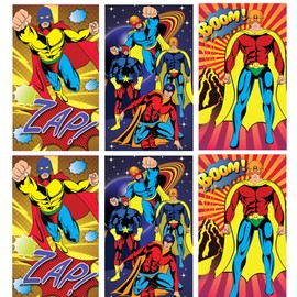 10 X Mini Super Hero Notebooks