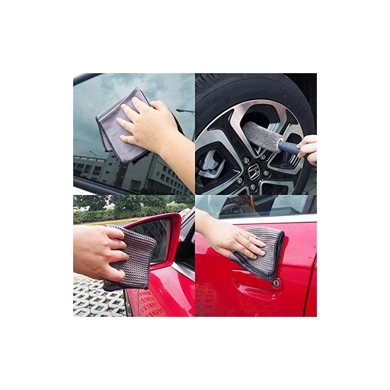 Nbfld 9 Piece Car Washing Machine Polishing Set Terry Cloth