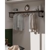 TEDIDUWA Clothes Rack 60in, Wall Mounted Garment Racks with Real
