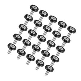 VekAuto Car Bumper Fender Washer Bolt M6x20mm Engine Bay Dress Up Kit Stainless Steel Black (Set of 25) Auto Accessories
