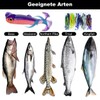 LURESMEOW Fishing Soft Plastic Lures, Paddle Tail Swim Baits for