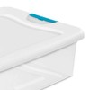 Sterilite 32-Qt. Clear Stackable Latching Storage Box Container, 18 Pack