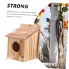 BUGUUYO Wooden Bird House Nesting Box for Birds Outdoor Feeding