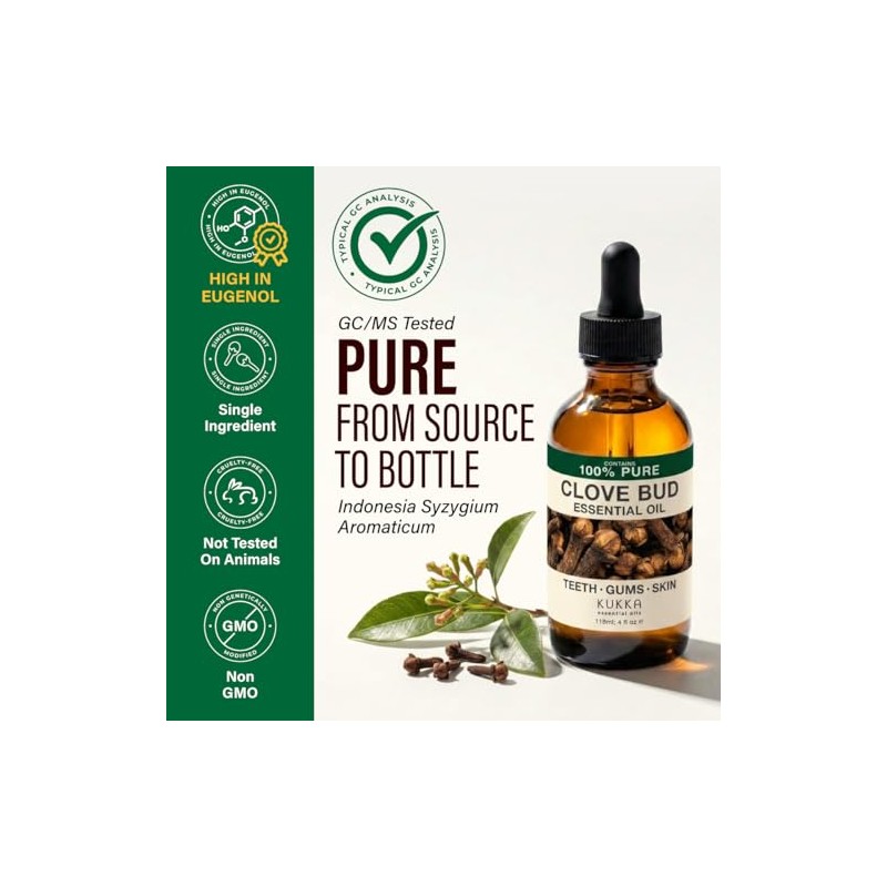KUKKA essential oils Kukka Aceite De Clavo Para El Cuidado