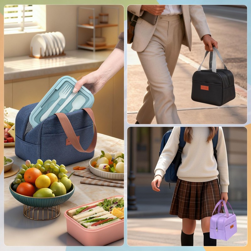 Bento Box with Lunch Bag for Women & Girls, 1100ml