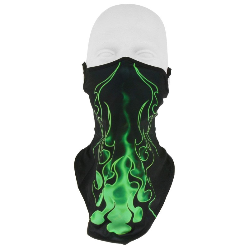 Earbags NG0001 Multifunctional Neck Warmer Flames Green
