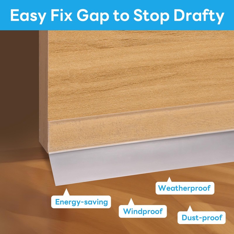 Orechic Weather Stripping Door Seal Strip, Rubber Sealing Tape for