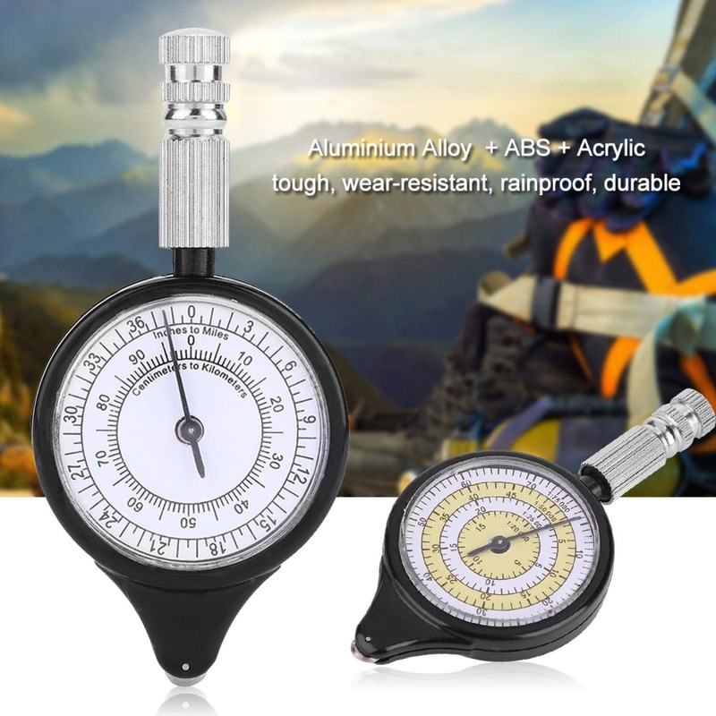 Kuuleyn Map Measurer,Mini Outdoor Map Measurer Distance Caculator Mapping Tool