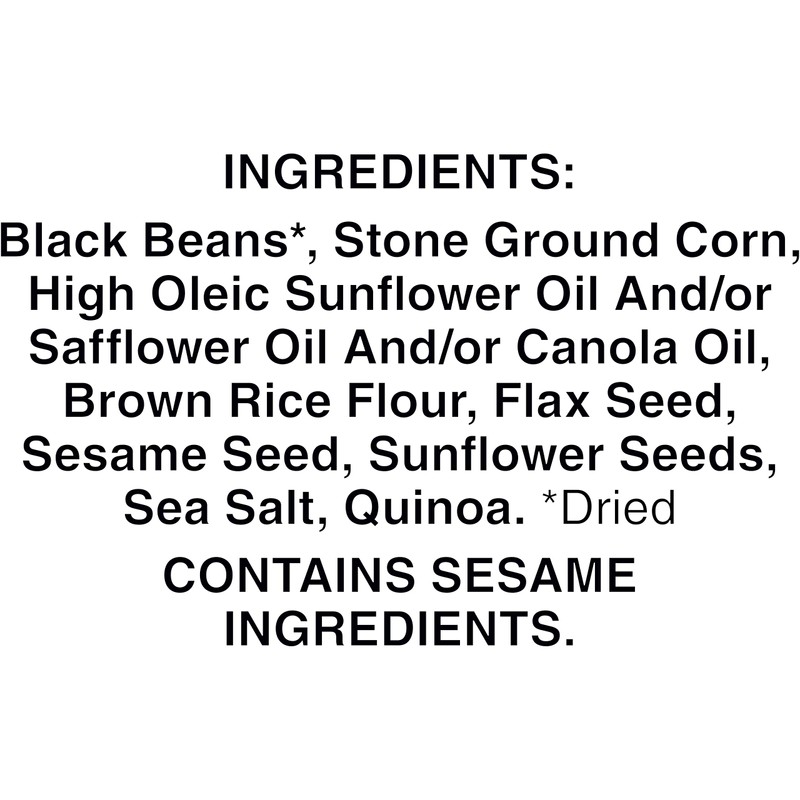 Food Should Taste Good, Tortilla Chips, Multigrain Bean Chips, Black