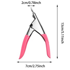 2PCS Nail Clippers Tip Cutters for Acrylic False Fake Gel, Stainless Steel Nail Cutter Trimmer Professional Manicure Nails Cutter Trimmer Nail Care Tools