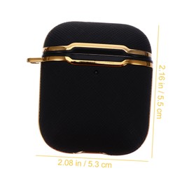 TEHAUX Wireless Headphone Case with Carabiner Durable Earphone Shell Compatible with Airpods Protective Cover with Fine Workmanship for Family and Friends