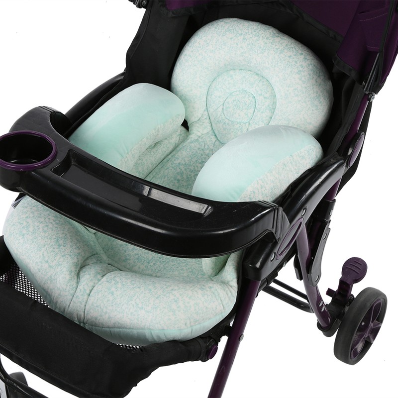 Baby Head Body Support Pillow Double Sided Newborn Stroller Pad
