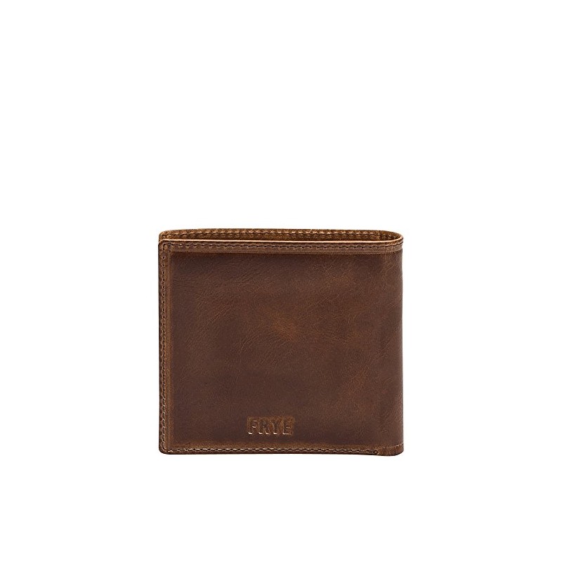 FRYE Men's Leather Logan Antique Pull Up Billfold, Cognac, One