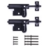 2 Packs Heavy Duty Sliding Bolt Gate Latch – Black