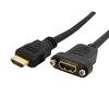StarTech HDMIPNLFM3 Cable HDMI para Montaje en Panel, Hembra a