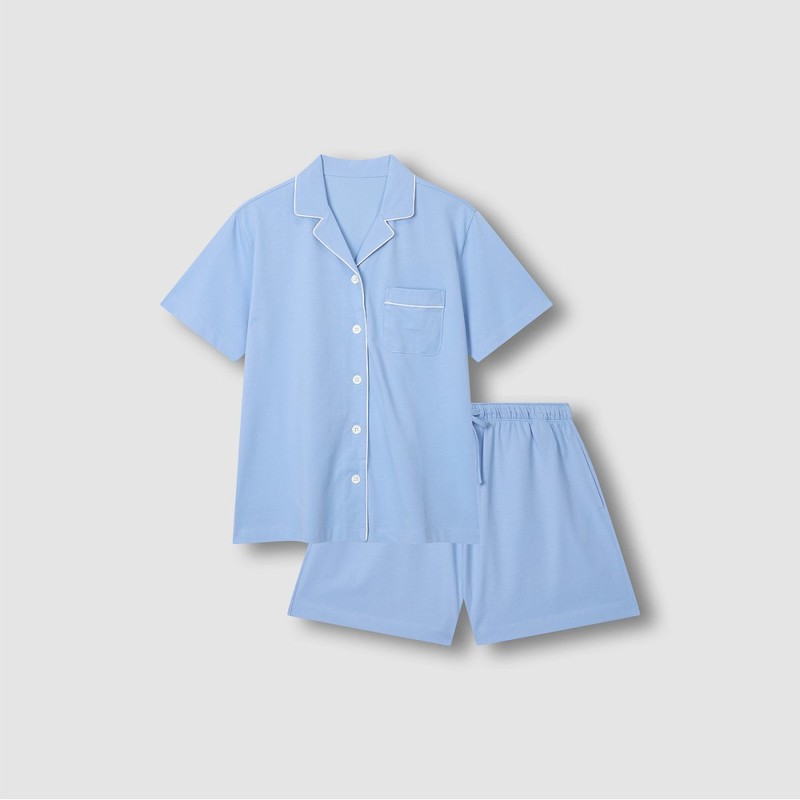 JAJU [JAJU] JAJU AIR Cotton 3/4 Sleeve Pajama Set (Choose