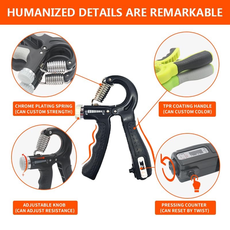 Forearms, wrist and grip strength training set - hand muscle