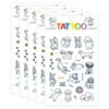 Real Vivid Dog Temporary Tattoos 5-Piece Set for Kids Transfer Tattoo