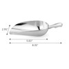 HORNO 12oz Silver Cast Aluminum Shovel Scoops，Ideal for Ice Cube,