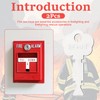 25460, 2-Pack, Honkador Fire Alarm Key, Fire Department Key, Christmas