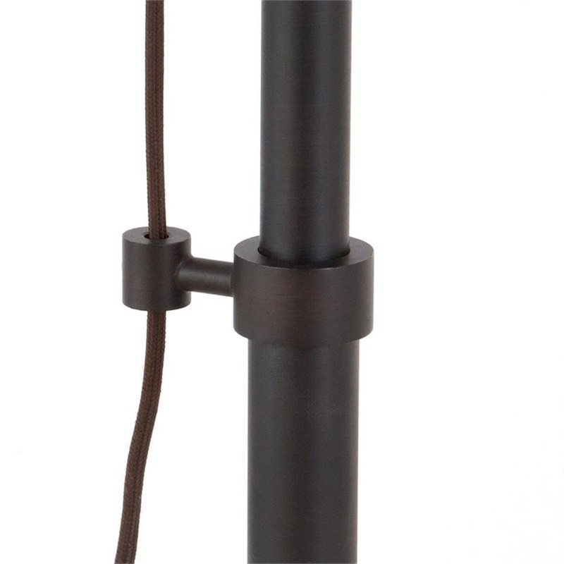 Pemberly Row Contemporary 29" Blackened Bronze Metal Table Lamp