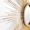 SAFAVIEH Home Nahla Gold Leaf Sunburst 26-inch Decorative Accent Mirror