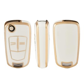 OFFCURVE Car Key Case Key Cover TPU Car Key Protective Cover 2 Buttons for Vauxhall Astra Zafira Adam Insignia Mokka Corsa Signum Tigra Meriva