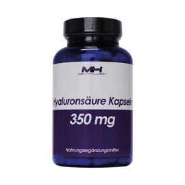 Hyaluronic Acid Capsules - High Dose with 350 mg 180 Pieces (6 Months). Hyaluron from Fermentation with 500-700 kDa (Micro Molecular)