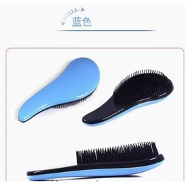 Anti-static Hair Extension Detangling Comb for Women - Home Massage Magic Comb Sky Blue 4ea