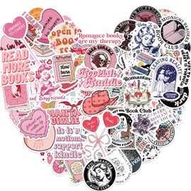 Book Stickers,200pcs Waterproof Romance Reading Stickers for Kindle,Vinyl Decals for Laptop, Water Bottles, Gifts for Book Lovers,Teens,Adults