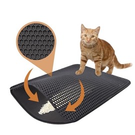 RIZZARI Cat Litter Mat Double Layer Waterproof Mat