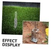 Sosoport 1set Lawn Rain Gauge Stainless Steel Rack Accurate Precipitation