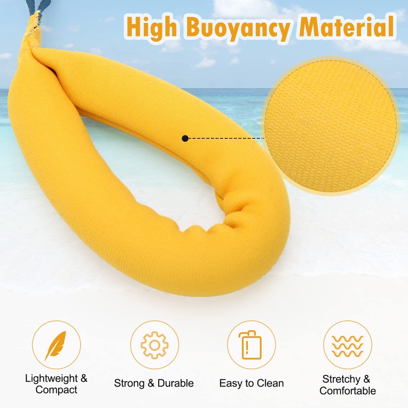 AngleKai 4 Pack Waterproof Camera Floats, Floating Camera Strap, Portable