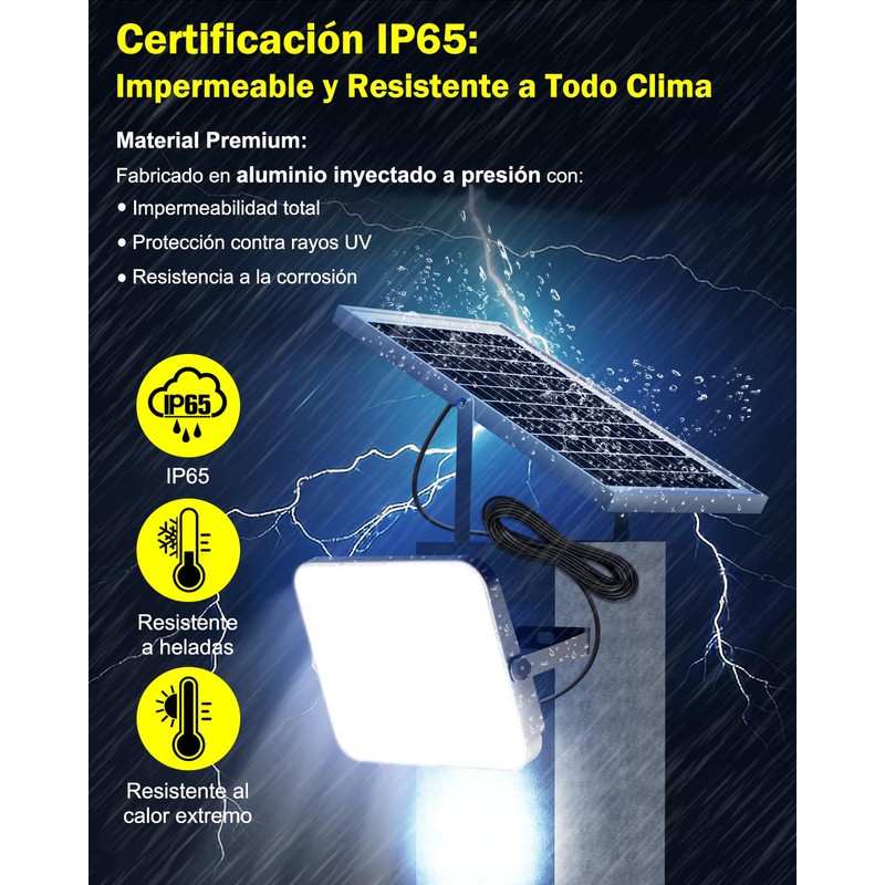 Engrepo Solar Lights Outdoor 3000LM Auto On/Off Dusk to Dawn
