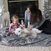 Bedsure Cuddly Fluffy Fleece Blanket, Warm Winter Soft Sofa Blanket,