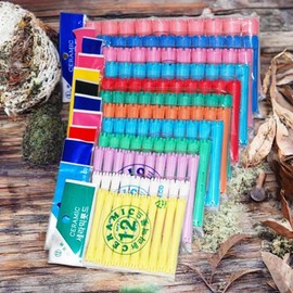 Donghae Chemical Hair Oil Perm Elastic Band Ceramic Hair Rod 1 set of 12 mixed colors / 동해화학 헤어오일 파마고무줄 세라믹 헤어롯드 12종 혼합색상 1세트