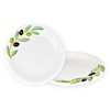 Lashuma Set of 2 Round Ceramic Plates, Double Pack, Handmade