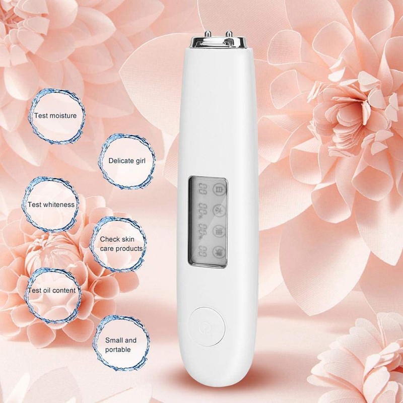 Skin Moisture Detector Portable Facial Oil Content Analyzer Face Care