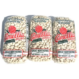 Camellia Great Northerns White Beans Dry 1 Lb (3Pack)