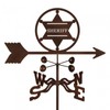 EZ Vane Sheriff Badge Weathervane — Garden Mount, Wind Cups,